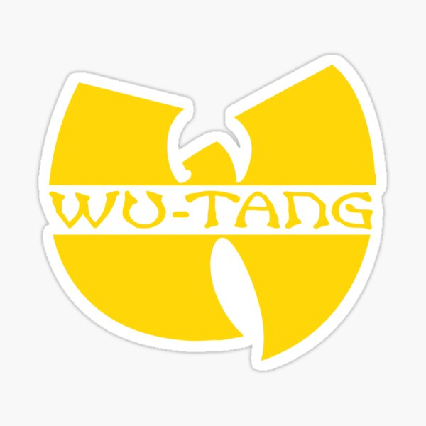 wu tang logo Sticker