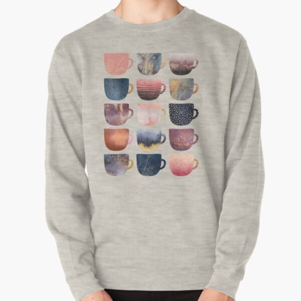 Pretty Coffee Cups 2 Pullover Sweatshirt