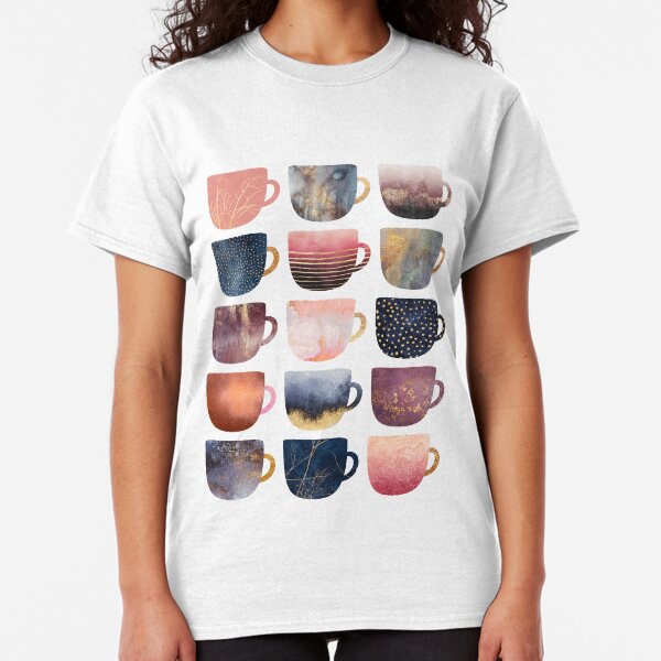 Pretty Coffee Cups 2 Classic T-Shirt