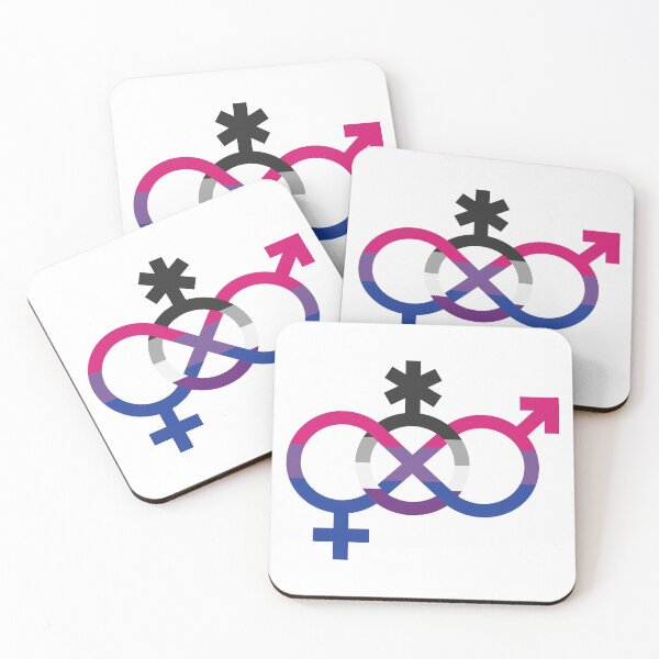 Item preview, alt bi and ace, interlocking symbols with asexual and bisexual flags designed and sold by Skyler Orion X.