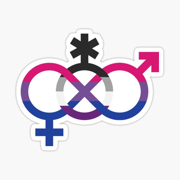 interlocking gay pride symbols