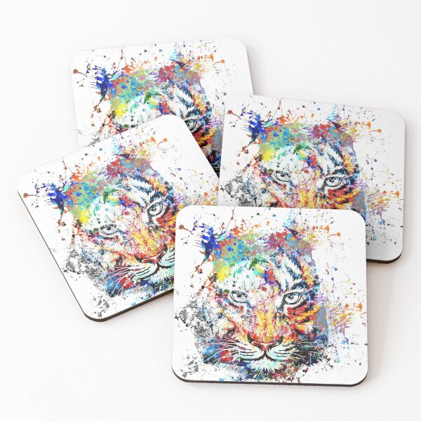 Item preview, tiger magic watercolor drawing designed and sold by tata58315.
