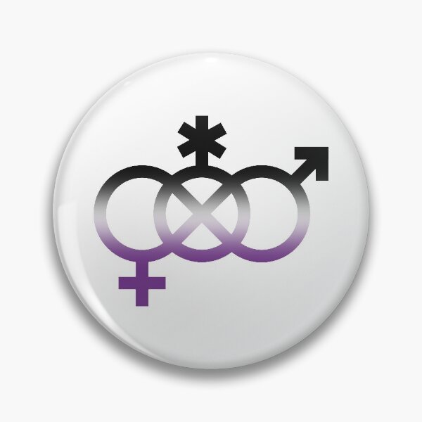 Item preview, alt bi and ace, interlocking symbols with asexual gradient designed and sold by Skyler Orion X.