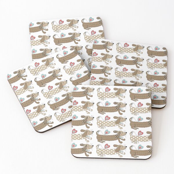 Item preview, Dachshund, Sausage Dog, Dachsie, Doxie Pattern 4 designed and sold by Helen McCartney Designs.