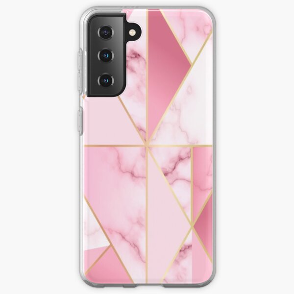 Pink marble pattern phone case Samsung Galaxy Soft Case