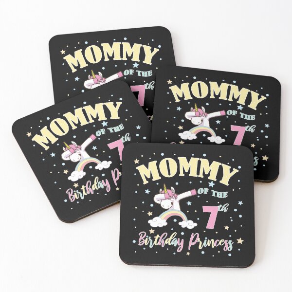 Item preview, Mommy Of The 7th Birthday Princess - 7 Year Old Unicorn Mom graphic designed and sold by Grabitees.