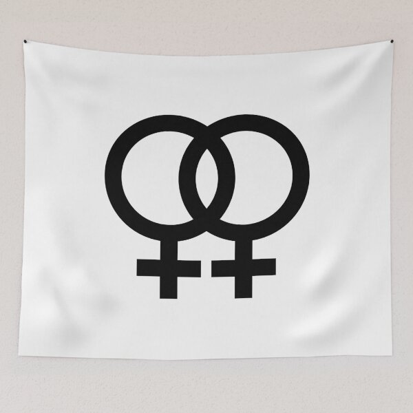 Item preview, wlw, interlocking symbols in black designed and sold by Skyler Orion X.