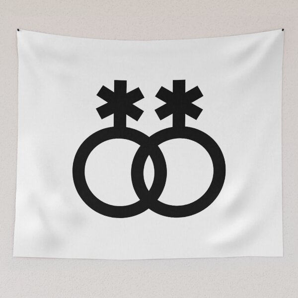 Item preview, nblnb, interlocking symbols in black designed and sold by Skyler Orion X.