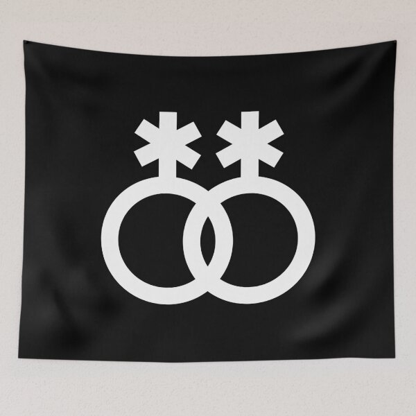 Item preview, nblnb, interlocking symbols in white designed and sold by Skyler Orion X.