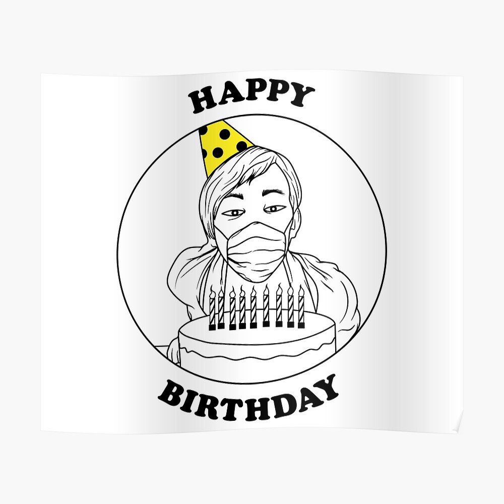 Carte De Vœux Bon Anniversaire Par Covidgreetings Redbubble