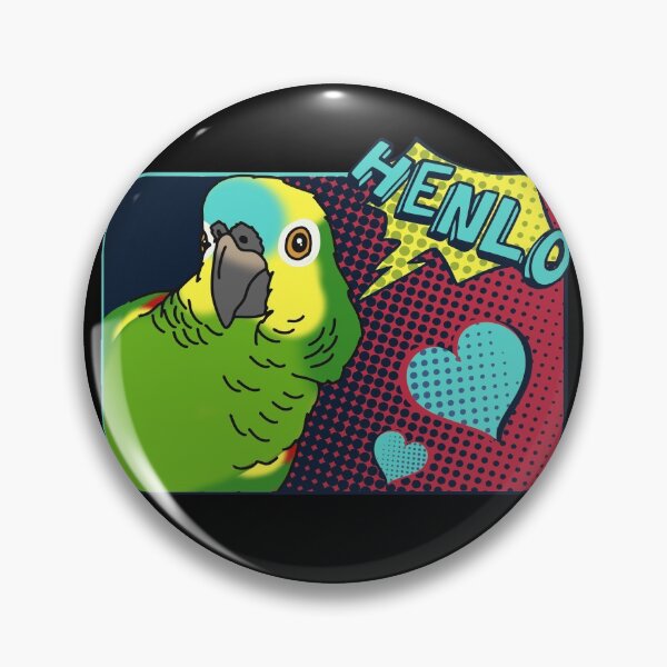 Item preview, HENLO Blue fronted Amazon Parrot Comic designed and sold by FandomizedRose.