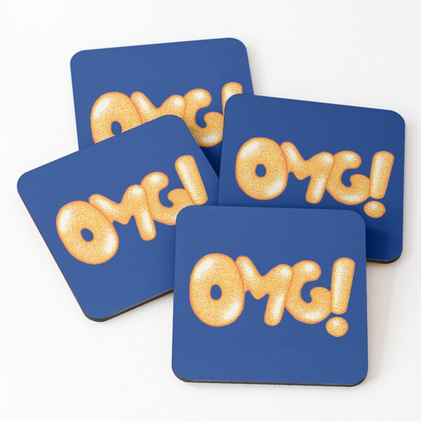 Item preview, Yellow lettering OMG poinitllism painting lettering font designed and sold by MitoP.