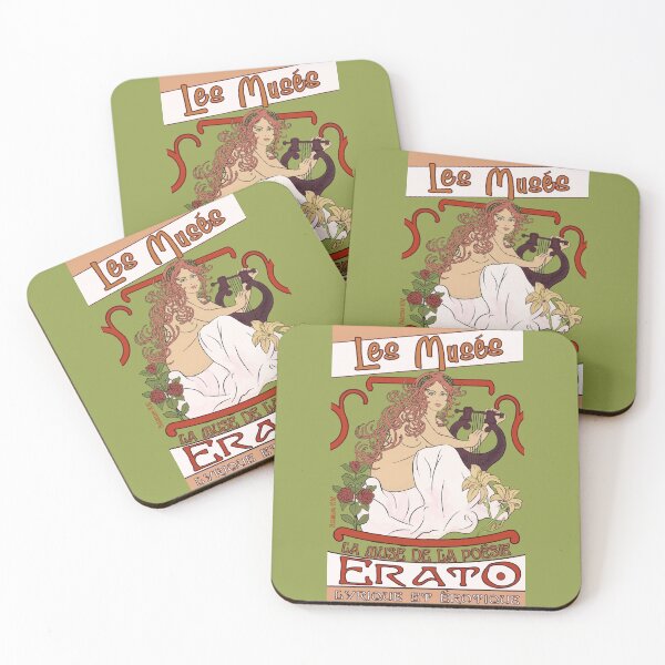 Item preview, Erato Art Nouveau La Muse De La Poesie Lyrique Et Erotique Aelirenn Les Muses designed and sold by digitalvintage.