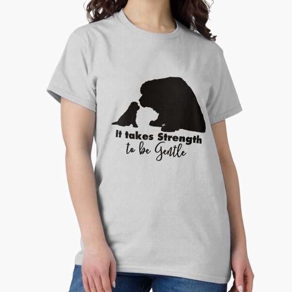 Item preview, It Takes Strength to be Gentle - Black  designed and sold by Christine Mullis.
