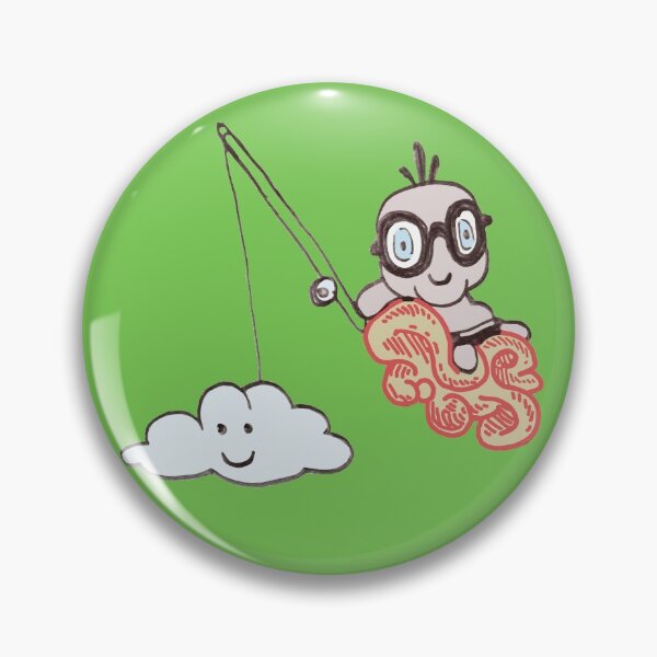 Item preview, fishing a cloud in green designed and sold by AHELENE.
