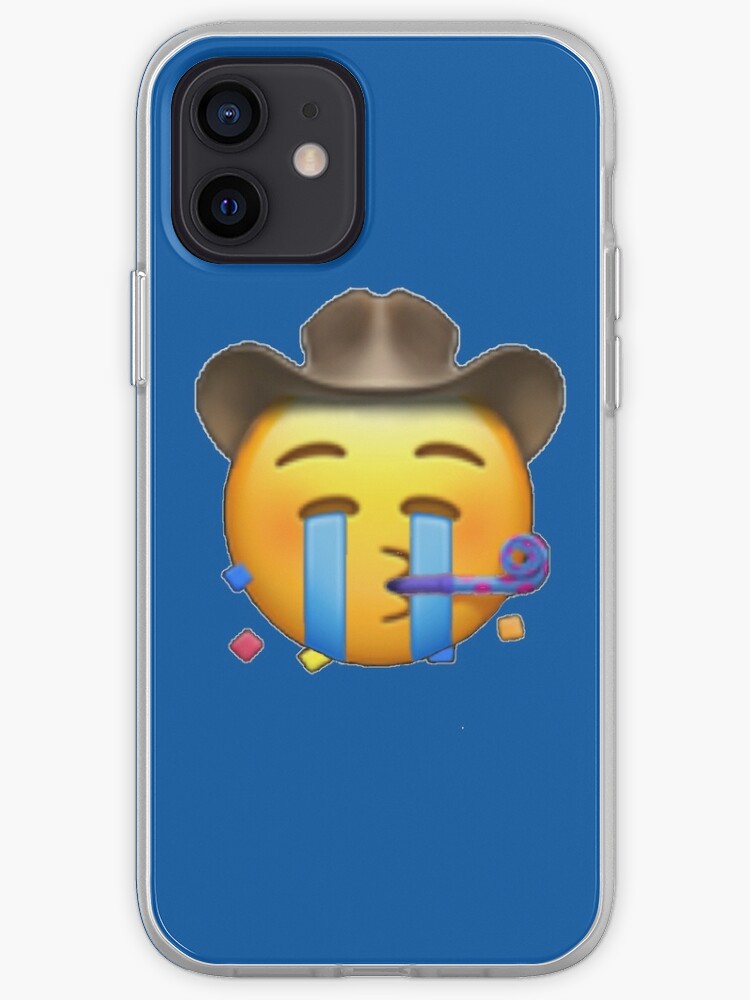 Funda Y Vinilo Para Iphone Pity Party Cowboy Emoji Triste Vaquero De Luie5i Redbubble