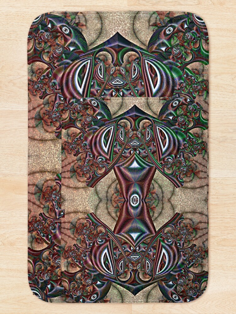 Thumbnail 5 of 6, Bath Mat, Absolute... designed and sold by Magifractals.