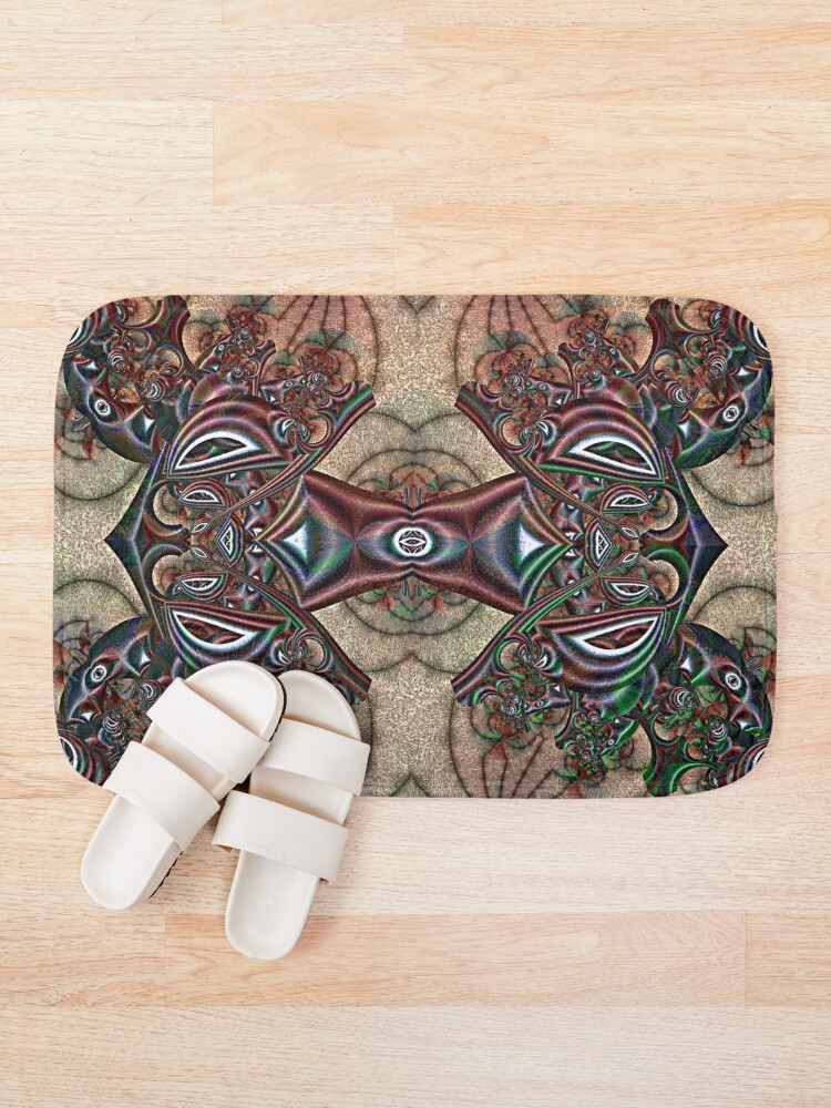 Thumbnail 1 of 6, Bath Mat, Absolute... designed and sold by Magifractals.