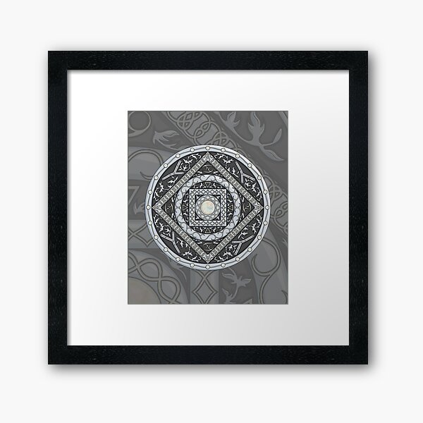 Cancer Mandala Framed Art Print