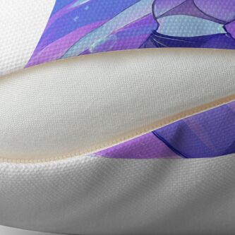 Alternate view of Purple and Blue Throw Pillow