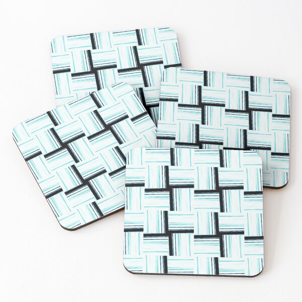 Item preview, Blue and Black Abstract Pattern designed and sold by Poetic Patterns Studio.