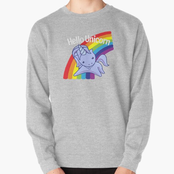 Hola Unicornio Sudadera sin capucha