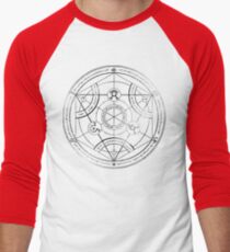 Human transmutation circle - charcoal Men's Baseball ¾ T-Shirt