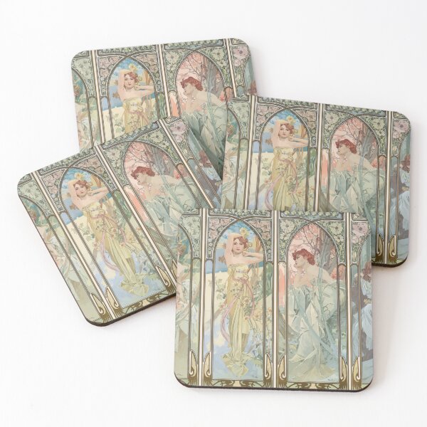 Item preview, Alphonse Mucha Alfons Mucha Times of the Day designed and sold by digitalvintage.