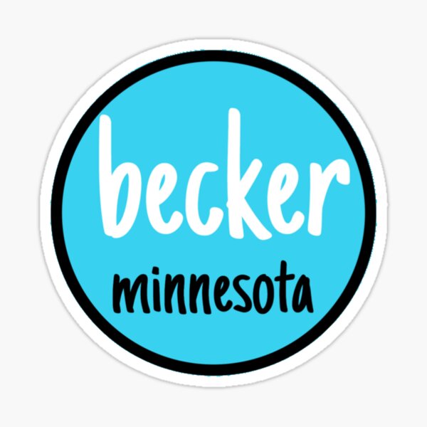 "Becker Minnesota sticker" Sticker for Sale by mckennamoran Redbubble