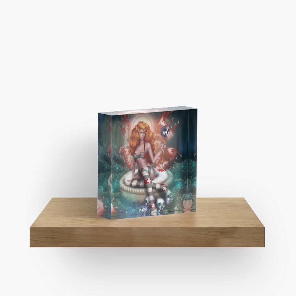 Cake Fairy Madness Bikini Acrylic Block