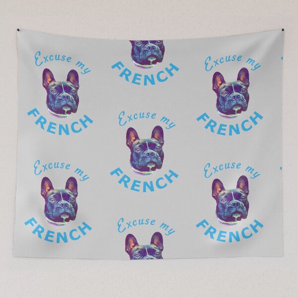 Item preview, Excuse My French - Sky Blue designed and sold by ryanwfraser.
