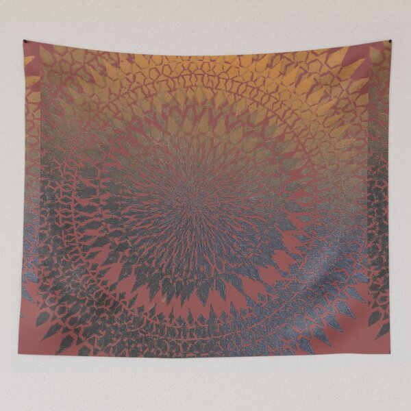Item preview, Maroon mandala Sacred geometry trippy psychedelic  designed and sold by shantiru.