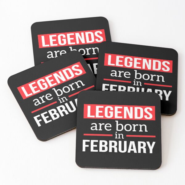 Item preview, Legends are born in February designed and sold by eskitus2020.
