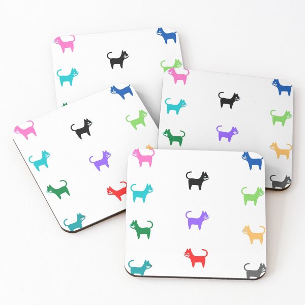 Item preview, Colorful Cats Sticker Set designed and sold by DWaffleDesigns.