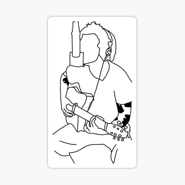 Harry Styles Singing Sticker Outline Version Sticker For Sale By Tina Christina Redbubble