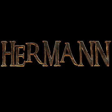 Pegatina con la obra «Nombre Hermann