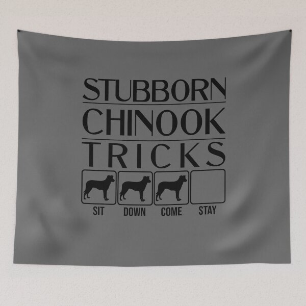 Item preview, Funny Chinook Design: Stubborn Chinook Tricks / Stubborn Dog Tricks, funny gift idea designed and sold by HEJAshirts.