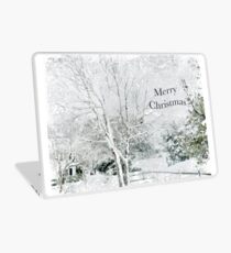 Snow Fantasy "Merry Christmas" ~ Greeting Card Plus More! Laptop Skin