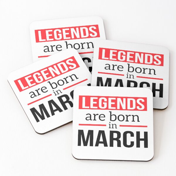 Item preview, Legends are born in March designed and sold by Eskitus Fashion.