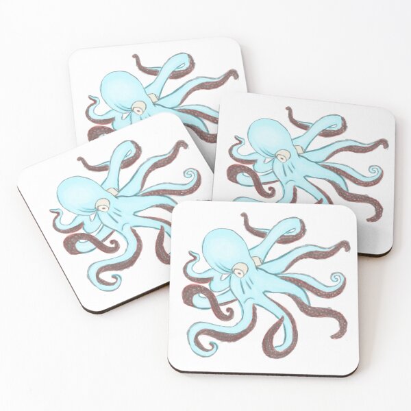 Item preview, Rough octopus, colored sketch designed and sold by evelynrileyrose.