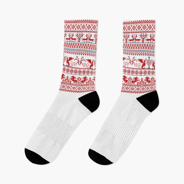 Item preview, Red russian traditional ornament designed and sold by Oxanashekh.