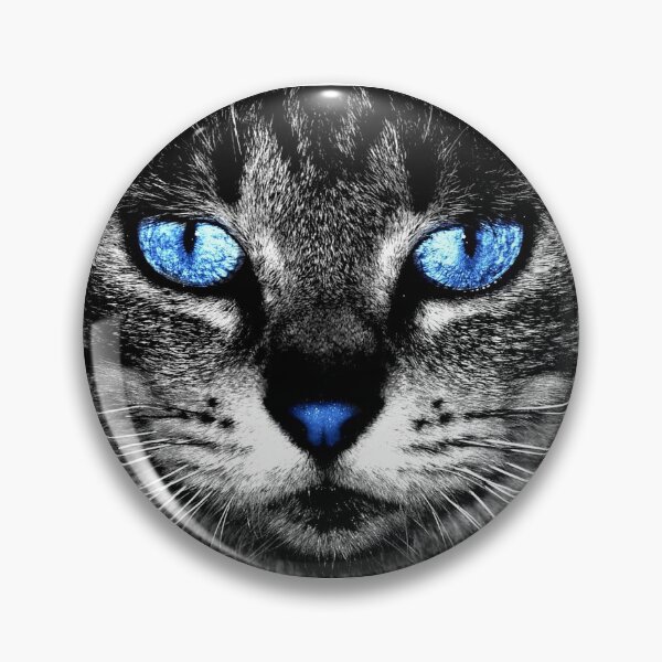 Item preview, Portrait of cat with blue eyes and nose designed and sold by MarieClaude1954.