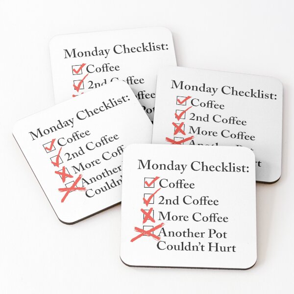 Item preview, Monday Checklist designed and sold by divebargraphics.