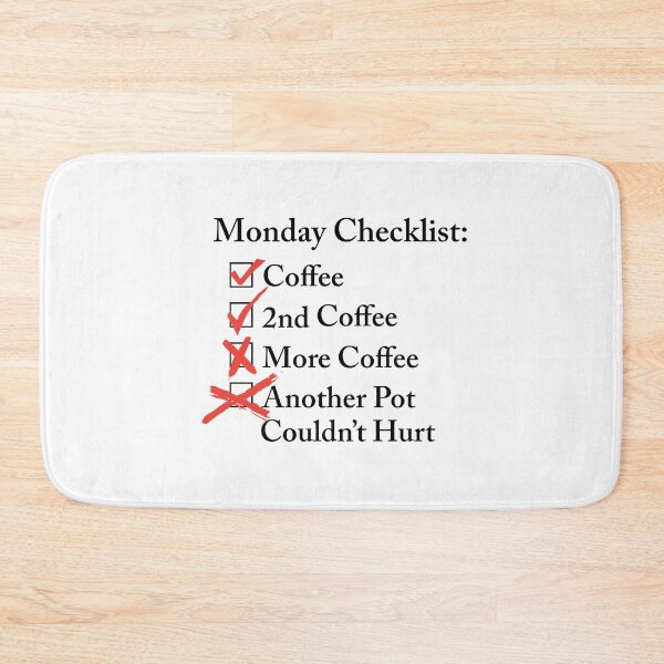 Item preview, Monday Checklist designed and sold by divebargraphics.