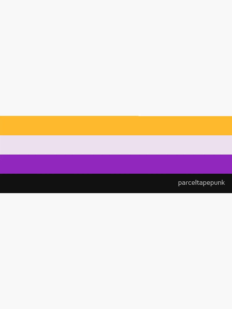 Vintage Nonbinary Pride Flag Sticker For Sale By Parceltapepunk