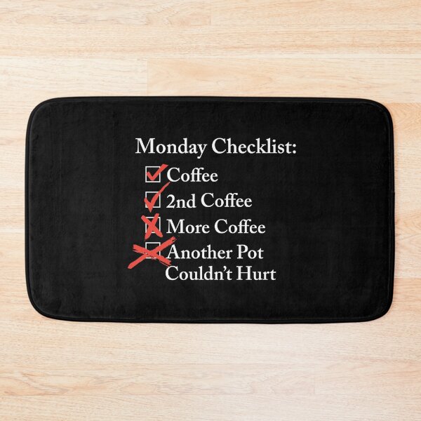 Item preview, Monday Checklist designed and sold by divebargraphics.