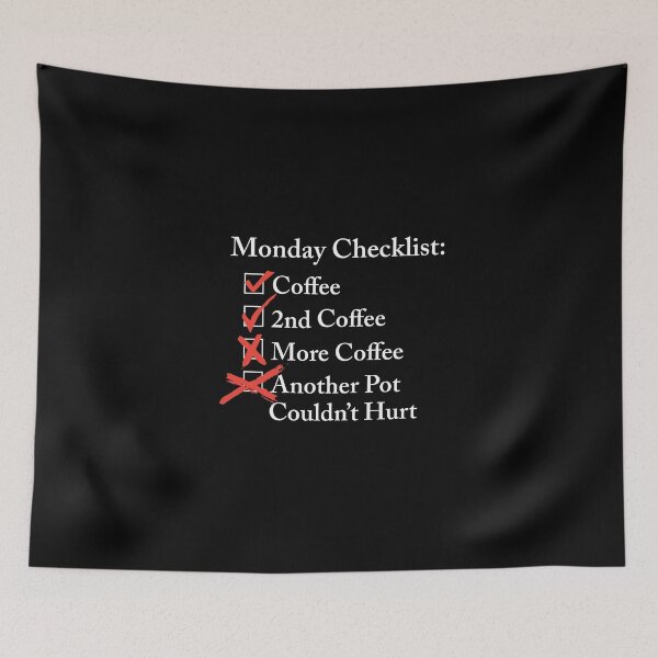 Item preview, Monday Checklist designed and sold by divebargraphics.