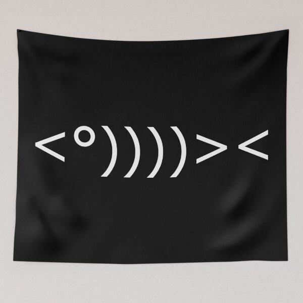Item preview, ASCII Art Fish designed and sold by crizzinho.