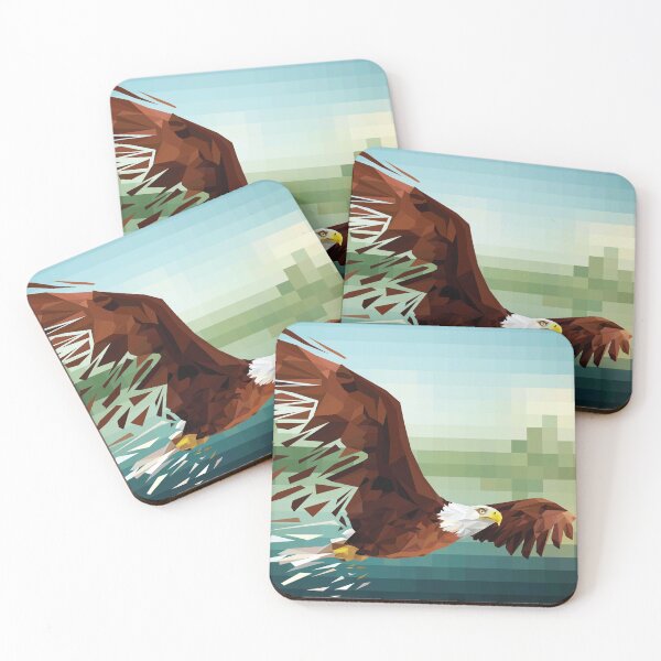 Item preview, Low-Poly Bald Eagle designed and sold by A Lucas Studio.
