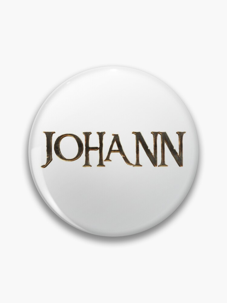 Badge avec l uvre Pr nom Johann de l artiste wolfgangrainer